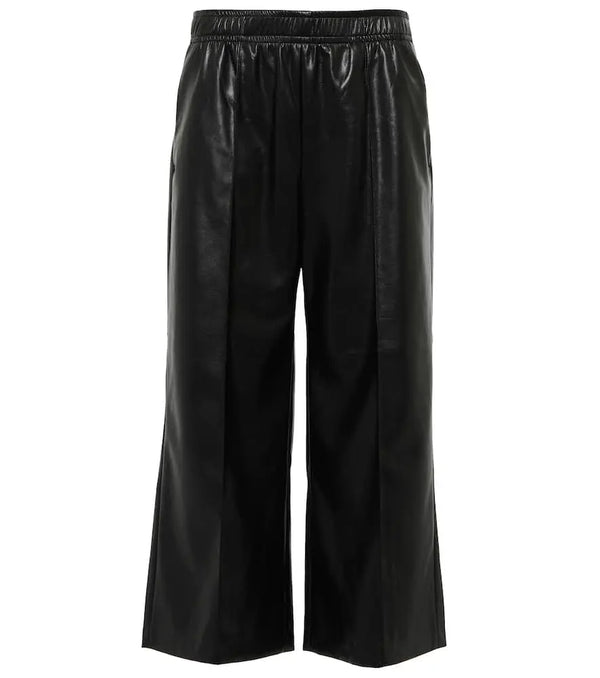 Velvet Nica faux leather culottes | LYBSTORE