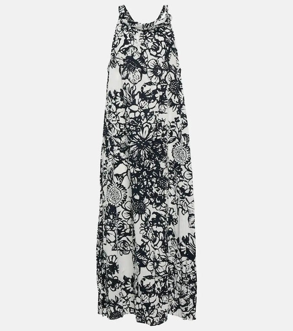 Velvet Penelope printed cotton maxi dress | LYBSTORE