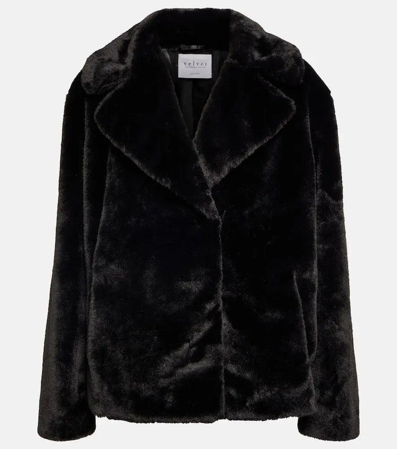 Velvet Raquel faux fur coat