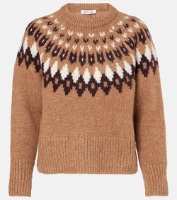 Veronica Beard Anne Fair Isle alpaca-blend sweater