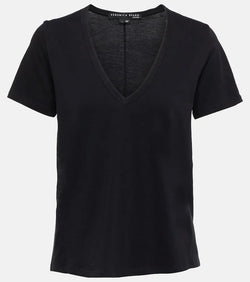 Veronica Beard Cindy V-neck cotton T-shirt