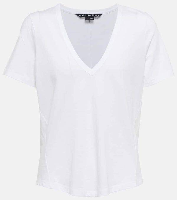 Veronica Beard Cindy V-neck cotton T-shirt