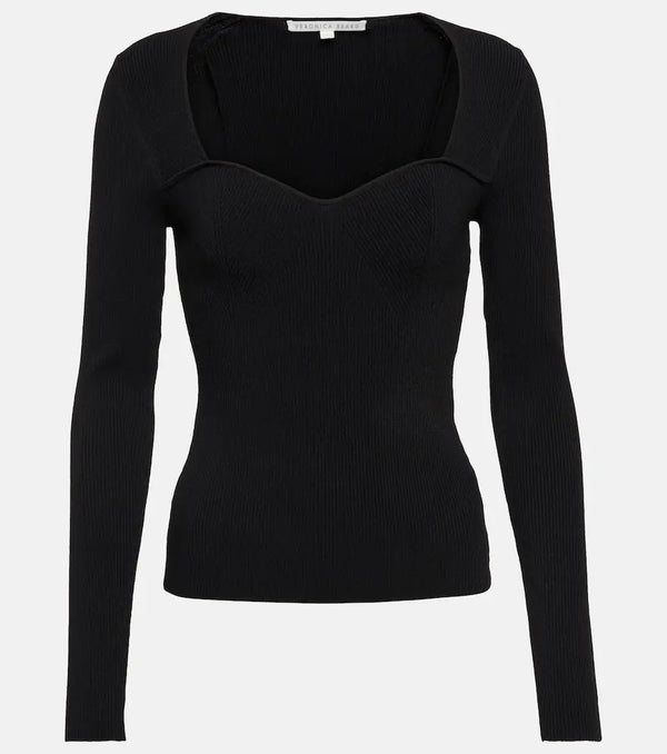 Veronica Beard Gladys sweetheart-neck sweater | LYBSTORE