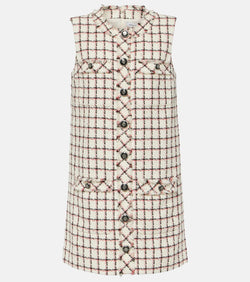 Veronica Beard Laurel cotton-blend tweed minidress