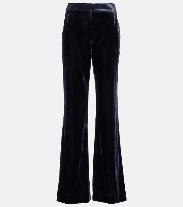 Veronica Beard Lebone wide-leg velvet pants | LYBSTORE