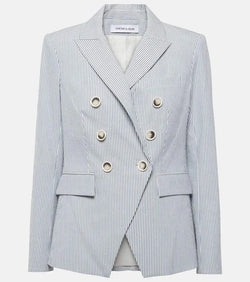 Veronica Beard Miller cotton seersucker blazer | LYBSTORE