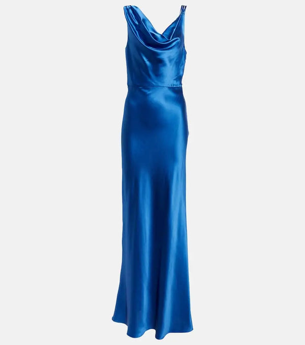 Veronica Beard Sanderson satin maxi dress | LYBSTORE