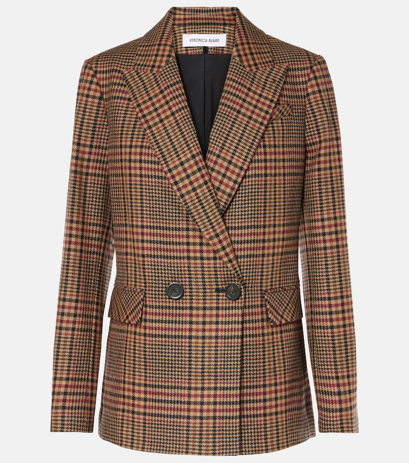 Veronica Beard Sevyn plaid virgin wool blazer