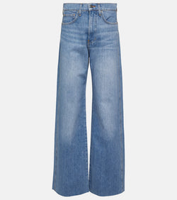 Veronica Beard Taylor high-rise wide-leg jeans