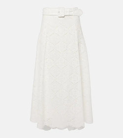 Veronica Beard Vintry broderie anglaise maxi skirt