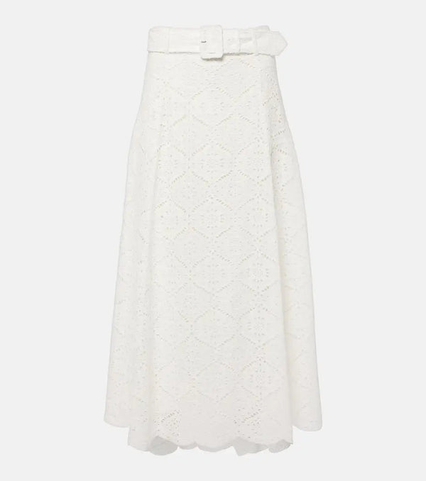 Veronica Beard Vintry broderie anglaise maxi skirt | LYBSTORE