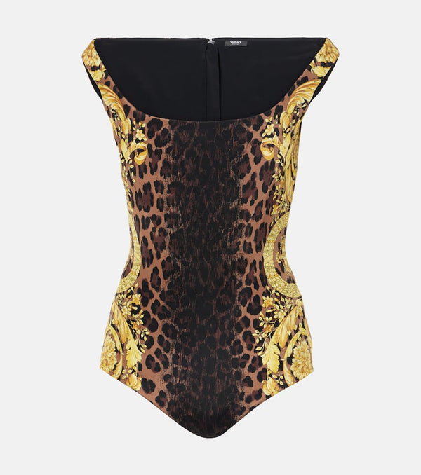 Versace Barocco silk bodysuit