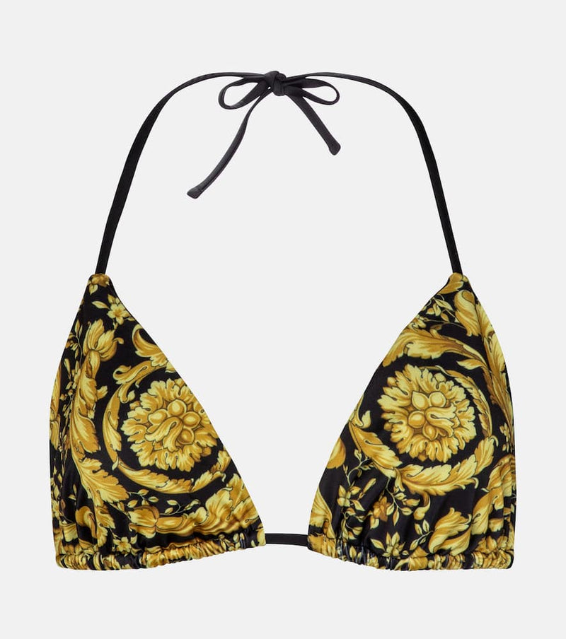 Versace Barocco triangle bikini top