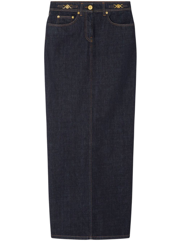 Versace Denim Long Skirt