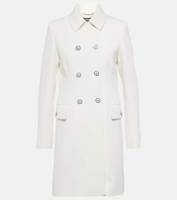 Versace Double-breasted crêpe coat