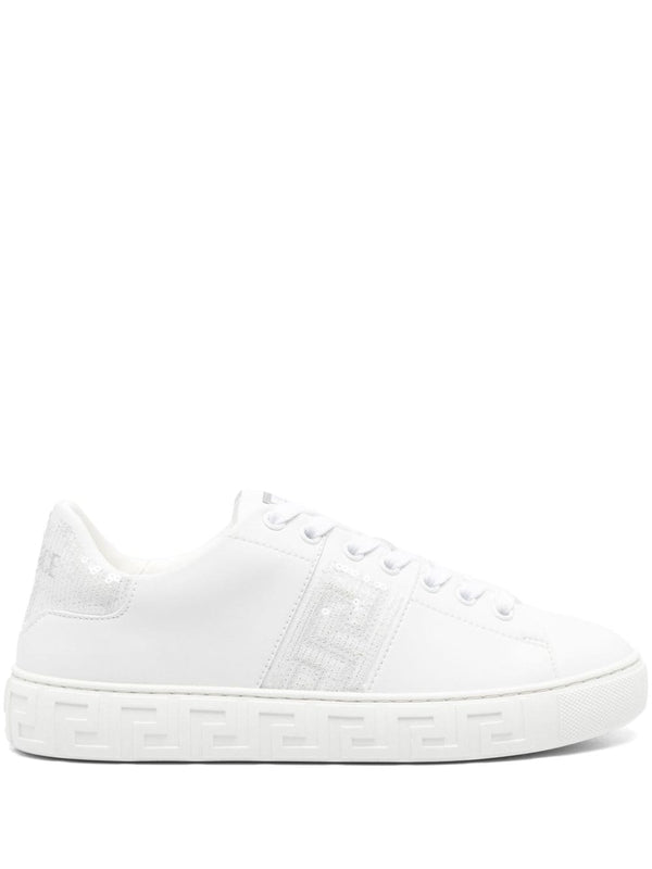 Versace Greca Sequined Sneakers