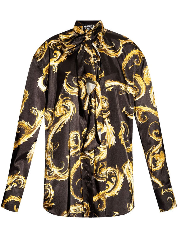 Versace Jeans Couture Bow Satin Shirt