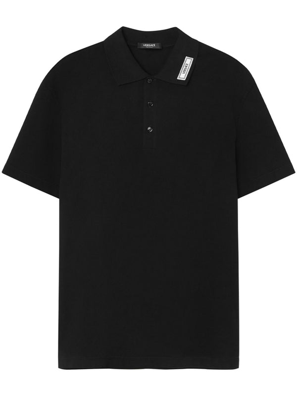 Versace Logo Piquet Polo Shirt