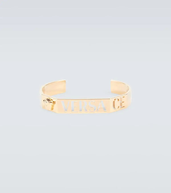 Versace Logo cuff bracelet