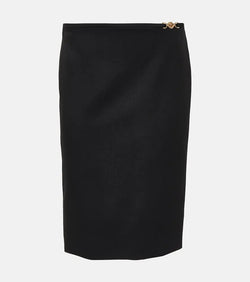 Versace Medusa '95 wool midi skirt | LYBSTORE