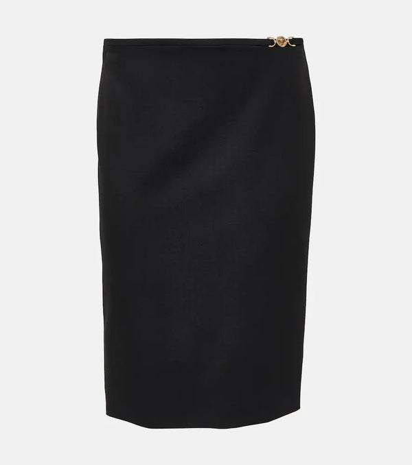 Versace Medusa '95 wool midi skirt | LYBSTORE