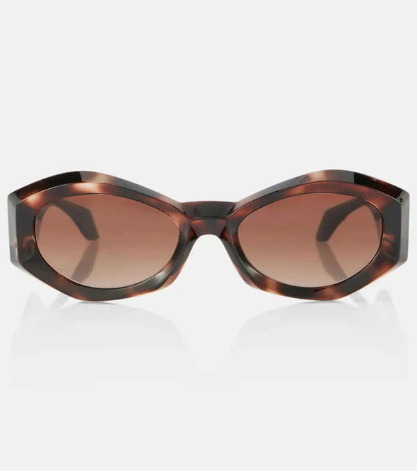 Versace Medusa Plaque oval sunglasses