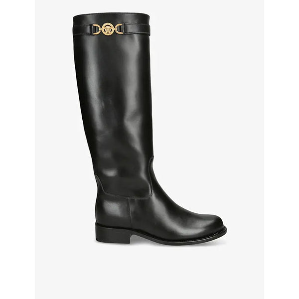 Versace Medusa '95 calf-leather knee-high boots