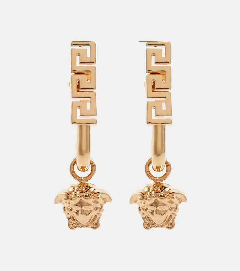 Versace Medusa and Greca earrings