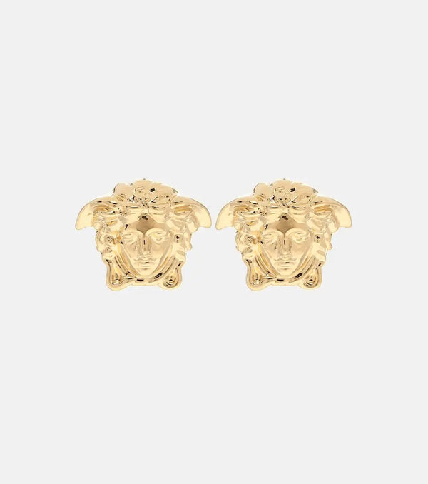 Versace Medusa gold-plated earrings | LYBSTORE