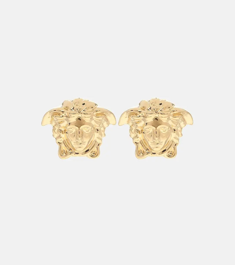 Versace Medusa gold-plated earrings | LYBSTORE