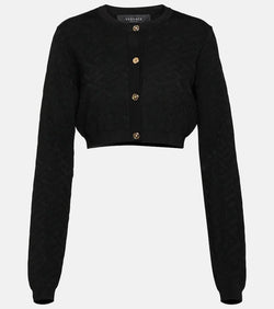 Versace Medusa jacquard cropped cardigan | LYBSTORE