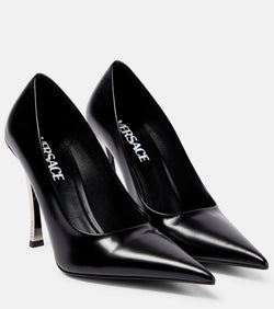 Versace Pin-Point leather pumps