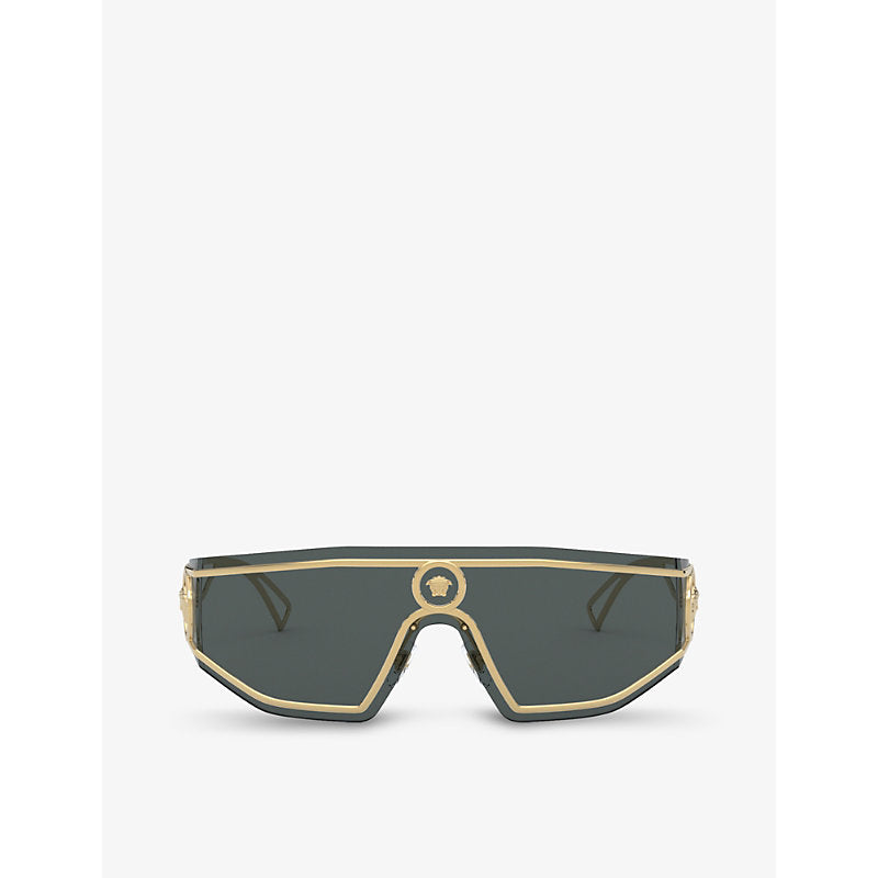 Versace VE2226 wrap-around metal sunglasses | LYBSTORE