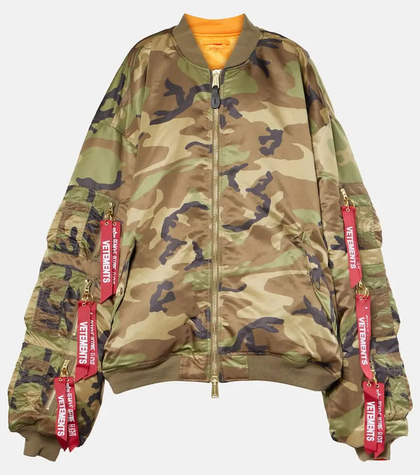 Vetements Camouflage bomber jacket