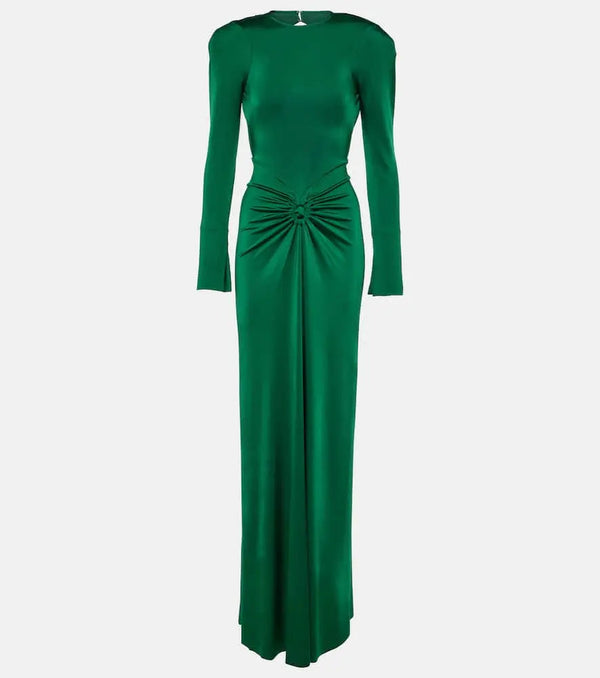 Victoria Beckham Gathered jersey gown | LYBSTORE