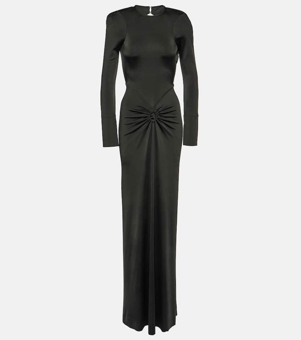 Victoria Beckham Gathered jersey maxi dress