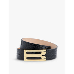 Womens Victoria Beckham Jumbo Frame buckle-embellished leather belt