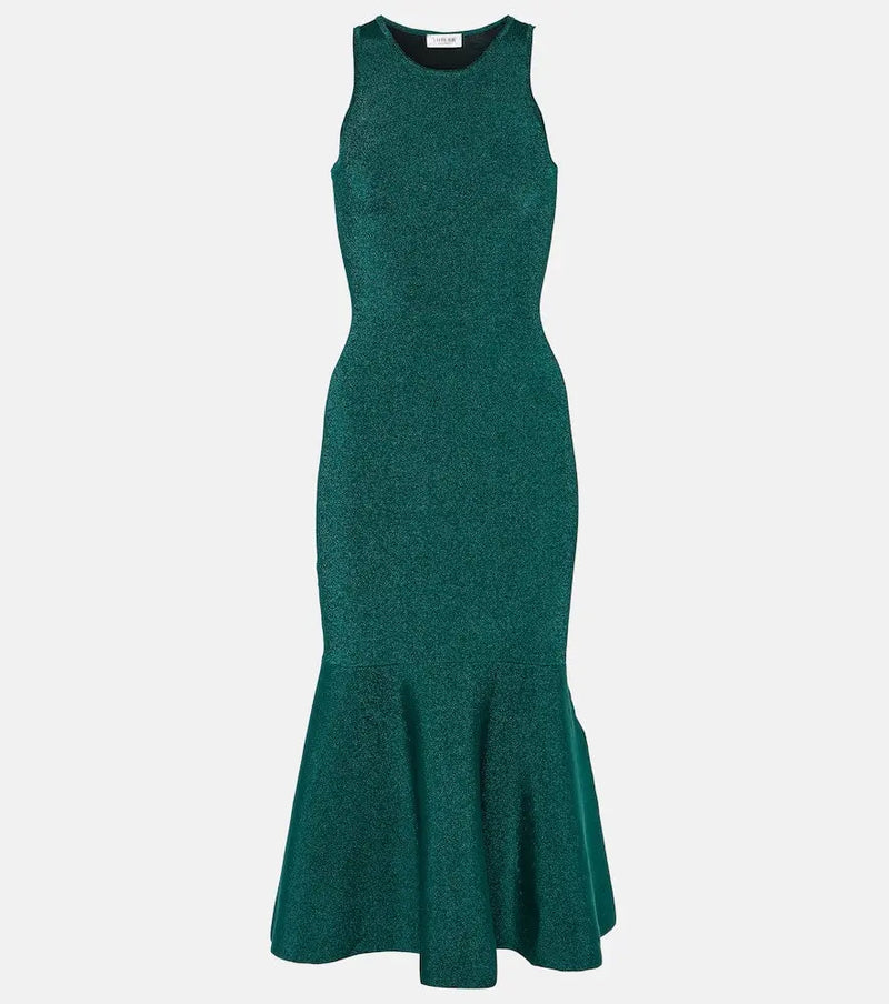 Victoria Beckham Knitted midi dress | LYBSTORE