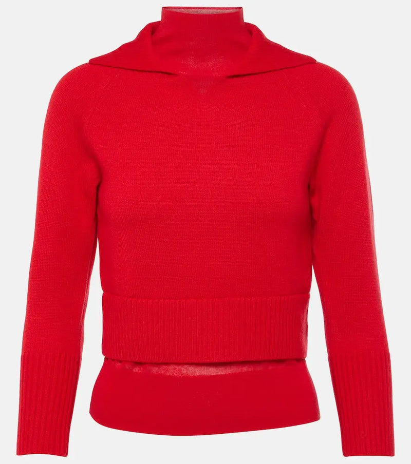 Victoria Beckham Layered wool sweater | LYBSTORE