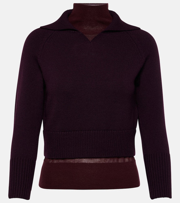 Victoria Beckham Layered wool sweater