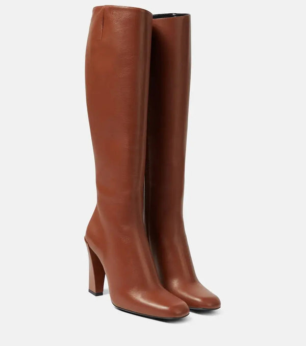 Victoria Beckham Leather knee-high boots | LYBSTORE