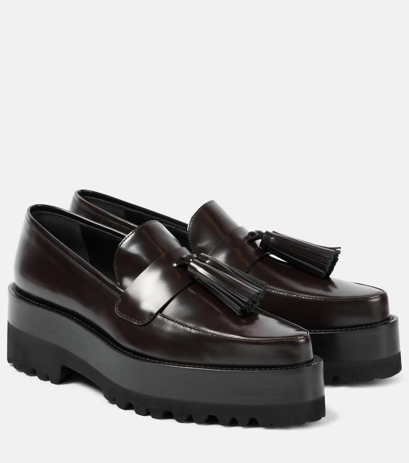 Victoria Beckham Leather platform loafers