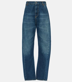 Victoria Beckham Mid-rise barrel-leg jeans | LYBSTORE