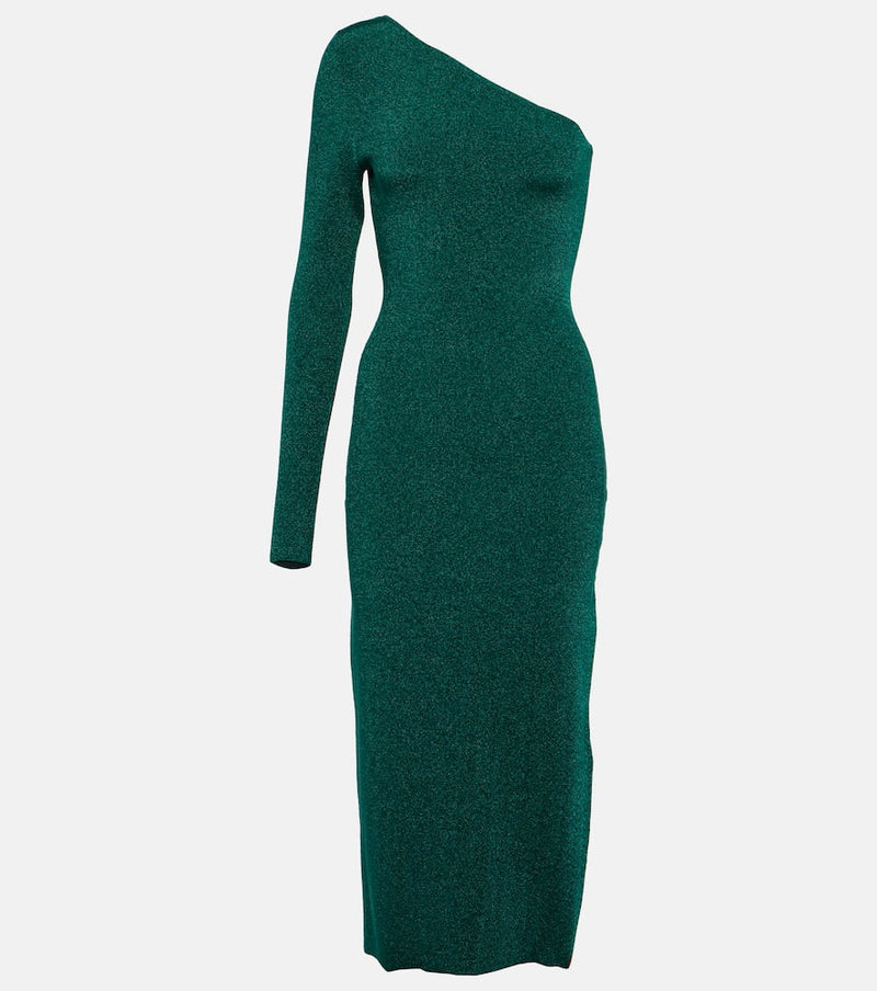 Victoria Beckham One-shoulder knitted midi dress