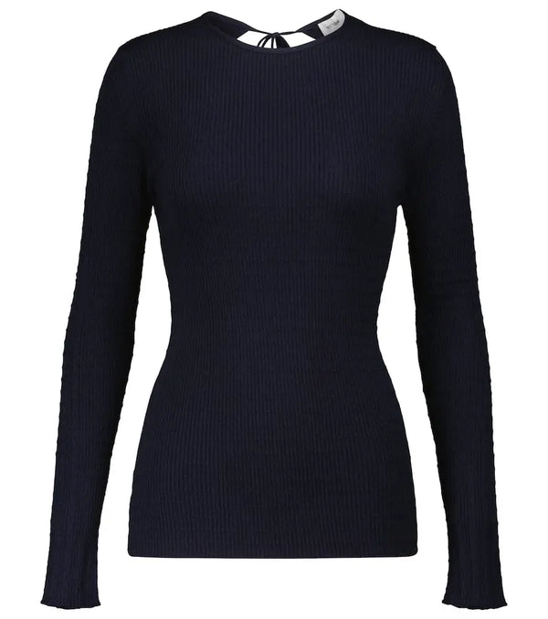 Victoria Beckham Ribbed-knit sweater | LYBSTORE