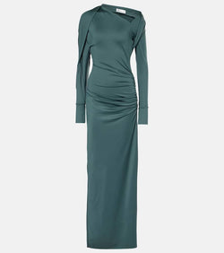 Victoria Beckham Ruched asymmetric gown