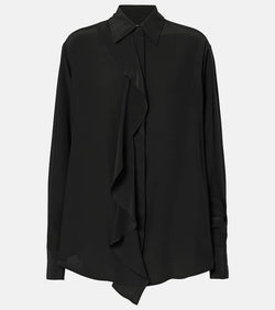 Victoria Beckham Ruffled silk blouse