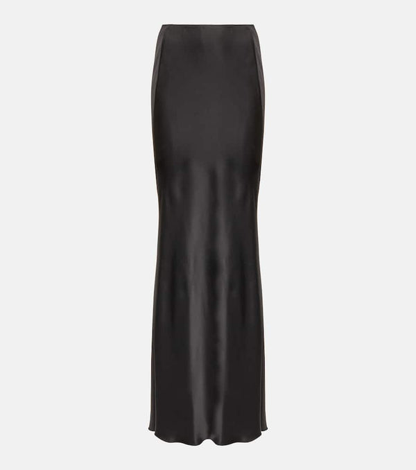 Victoria Beckham Satin maxi skirt | LYBSTORE