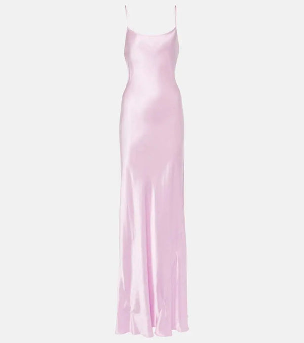 Victoria Beckham Satin maxi slip dress