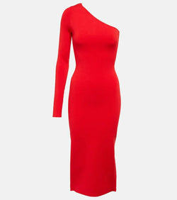 Victoria Beckham VB one-shoulder knit midi dress